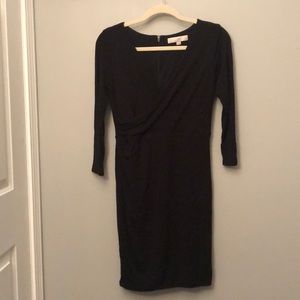 Black wrap dress